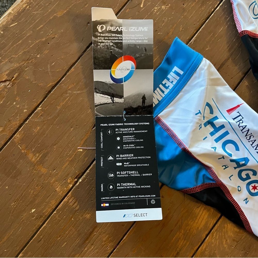 Pearl Izumi Chicago Triathalon Neon Padded Bike Shorts NWT - Picture 7 of 7